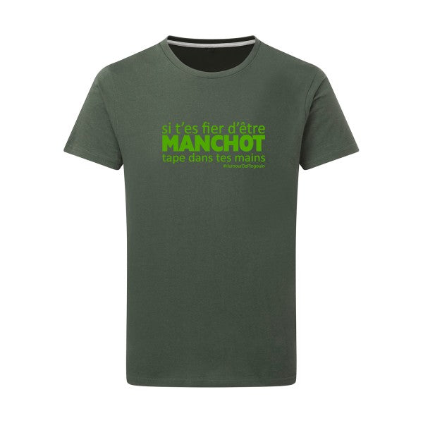 Manchot vert pomme -Flex vert pomme sur T-shirt SG  Thyme  2XL