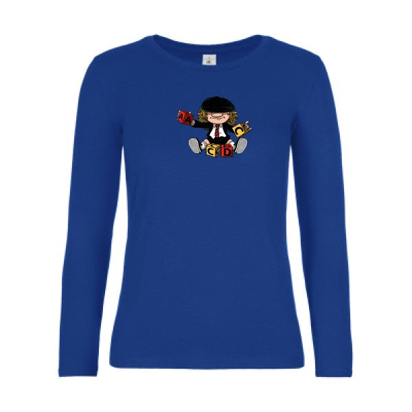 t-shirt lsl femme ACDC-  Royal Blue flex 