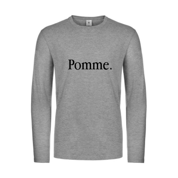 pub subliminale - t shirt- manches- longues- original- humour- Sport Grey impression Face