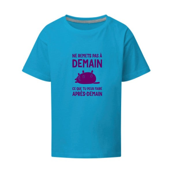 Ne remets pas à demain Flex Violet SG - Kids T-shirt enfant Turquoise Taille 152 (11-12/2XL)