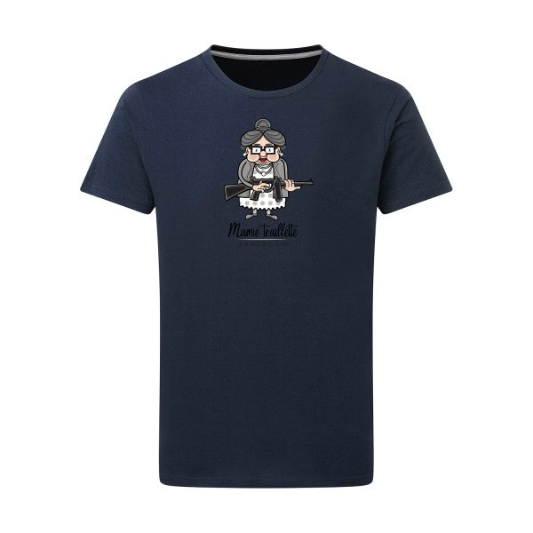 T-shirt homme Mamie Traillette - T-shirt vintage et décalé Denim XL