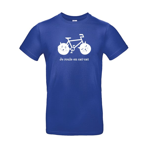 cat-cat bike Blanc B&C - E190 T-shirt