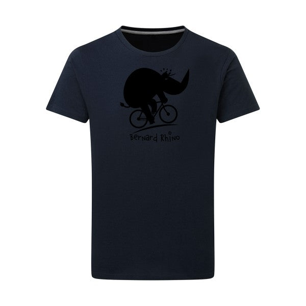 Bernard Rhino noir -Flex noir sur T-shirt SG  Navy  5XL