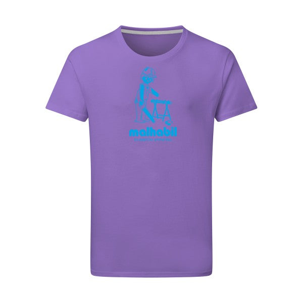 Malhabil... - Flex bleu clair Tshirt original Aster Purple  2XL