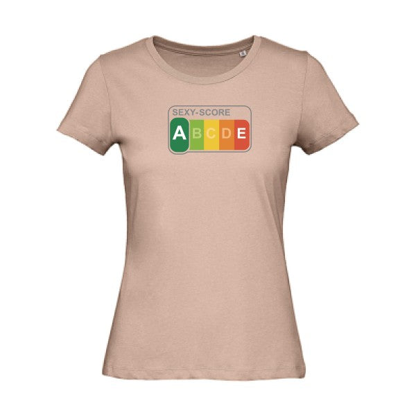 SEXY-SCORE- - t-shirt original femme Millennial Pink