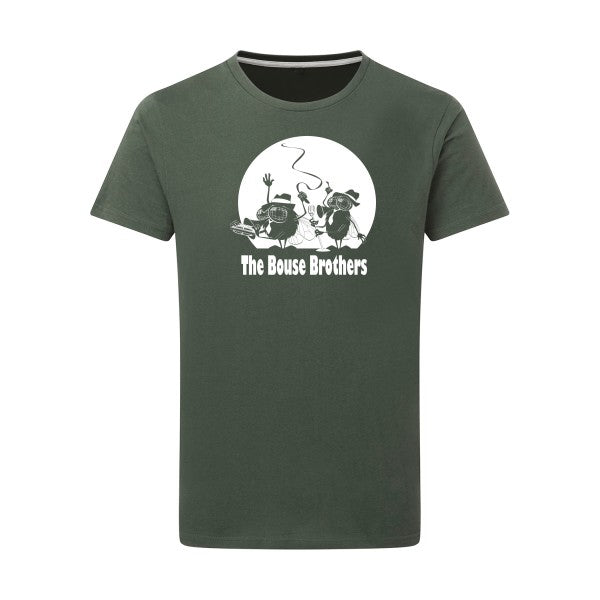 The Bouse Brothers -Flex Blanc sur T-shirt SG  Thyme  2XL