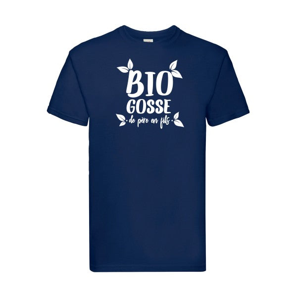 T-shirt|BIO GOSSE  |flex Blanc| Fruit of the loom 205 g 