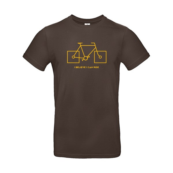 I believe I can rideFlex jaune or - E190 T-shirt|Brown||2XL