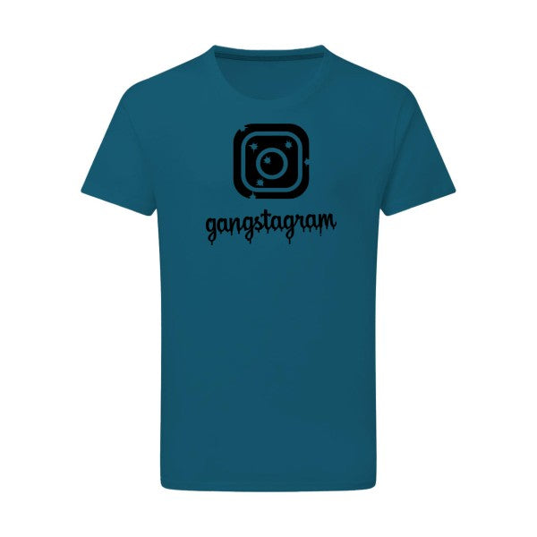 GANGSTAGRAM - Flex noir Tshirt original Petrol  2XL