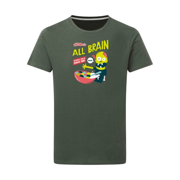 T-shirt homme All brain - T-shirt rigolo pour les cerveaux en ébullition Thyme 2XL