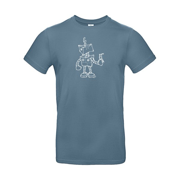 Robot & Bird Blanc B&C - E190 T-shirt