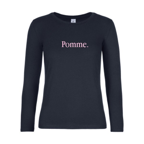 t-shirt lsl femme Pub-Subliminale Navy flex Rose