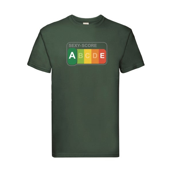 SEXY-SCORE Fruit of the loom 205 g/m² T-shirt/ bottle green