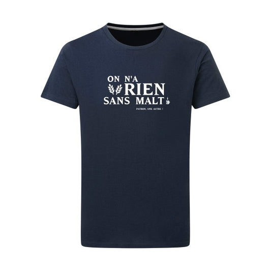 On n'a rien sans malt - Flex Blanc Tshirt original Denim  XL