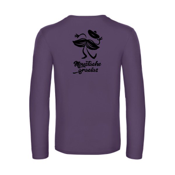 presqu spagnol - t shirt- manches- longues- original- humour- Urban Purple impression Dos