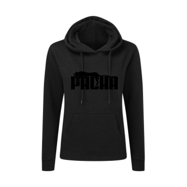 Pacha Noir |Sweat original à capuche Femme