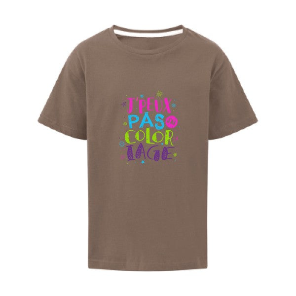 J'peux pas j'ai coloriage SG - Kids T-shirt enfant Deep Taupe Taille 128 (7-8/L)