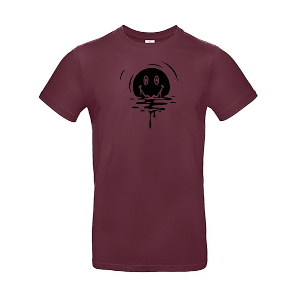 SUN SMILE flex noir B&C - E190 T-shirt|Burgundy||2XL