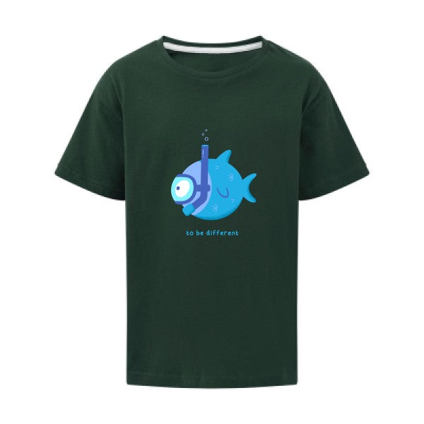 To be different SG - Kids T-shirt enfant Bottle Green Taille 152 (11-12/2XL)