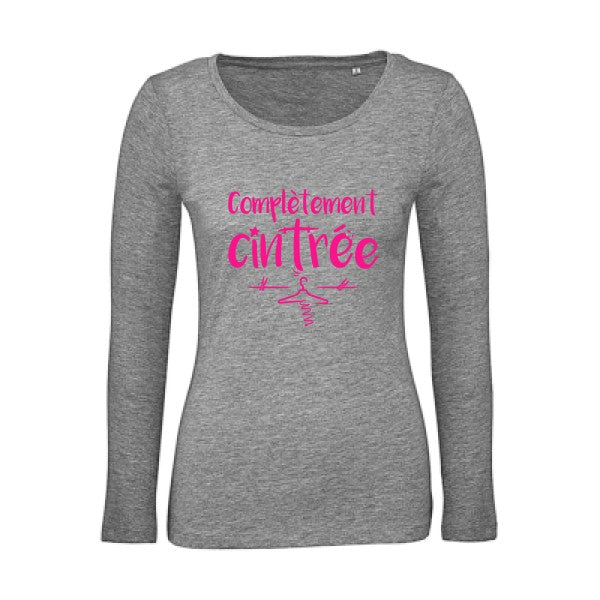 ComplÃ¨tement cintrÃ© Rose Fluo |   T shirt manches longues femme|100% bio