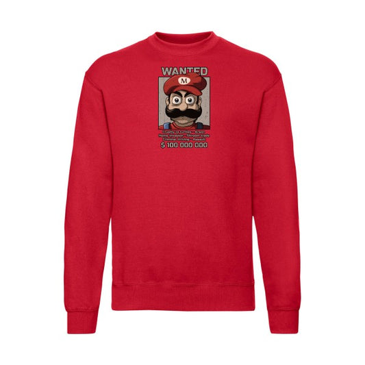 Wanted Mario Fruit of the loom 280 g/m² Sweat shirt