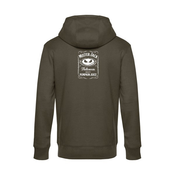 MisterJack sweat shirt original Khaki flex Blanc impression Dos
