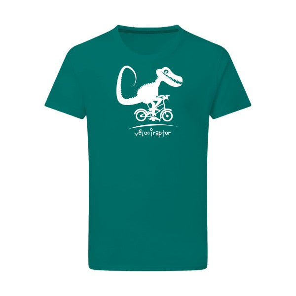 vélociraptor -Flex vert pomme sur T-shirt SG  Emerald Green  2XL