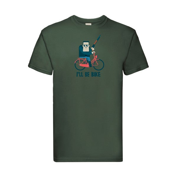 I'll be bike Fruit of the loom 205 g/m² T-shirt/ bottle green