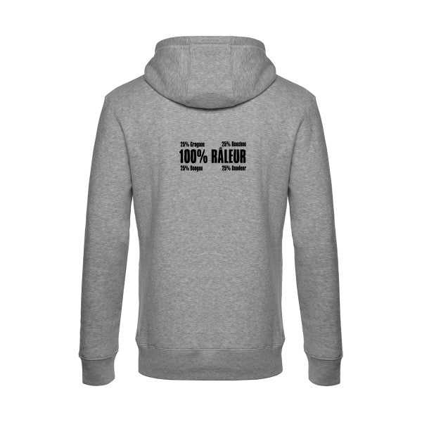 Raleur sweat shirt original Heather Grey flex Noir impression Dos