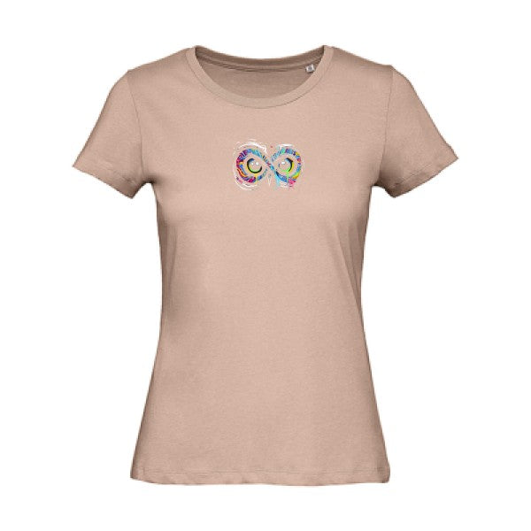 INFINIMENT-CHOUETTE- - t-shirt original femme Millennial Pink