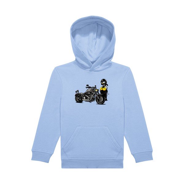 sweat capuche enfant Bleu Ciel Sim-SONS-OF-ANARCHY