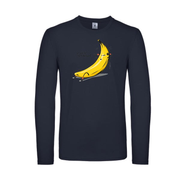 Je garde la banane ! B&C - E150 LSL T-shirt manches longues léger