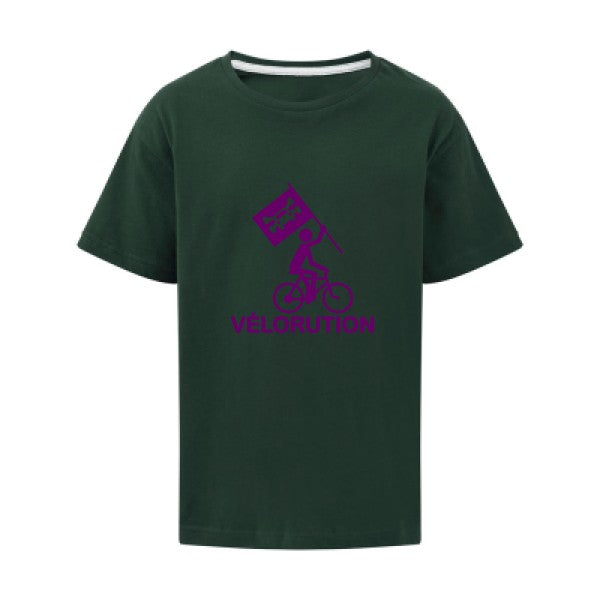 Vélorution Flex Violet SG - Kids T-shirt enfant Bottle Green Taille 152 (11-12/2XL)