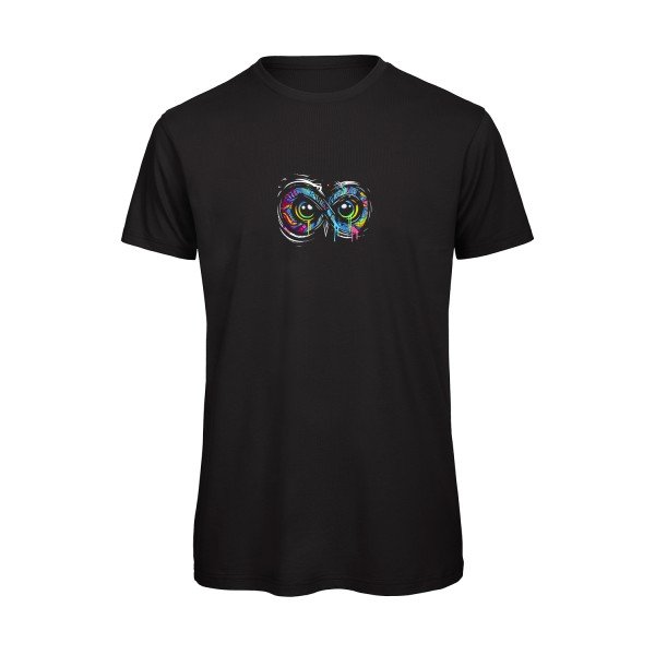 T-shirt humour original Infiniment Chouette T Shirt couleur Black
