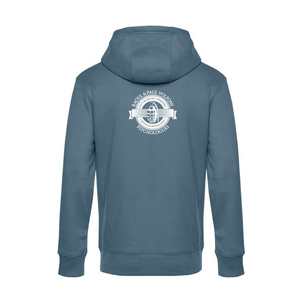 Volfoni sweat shirt original nordic blue flex Blanc impression Dos