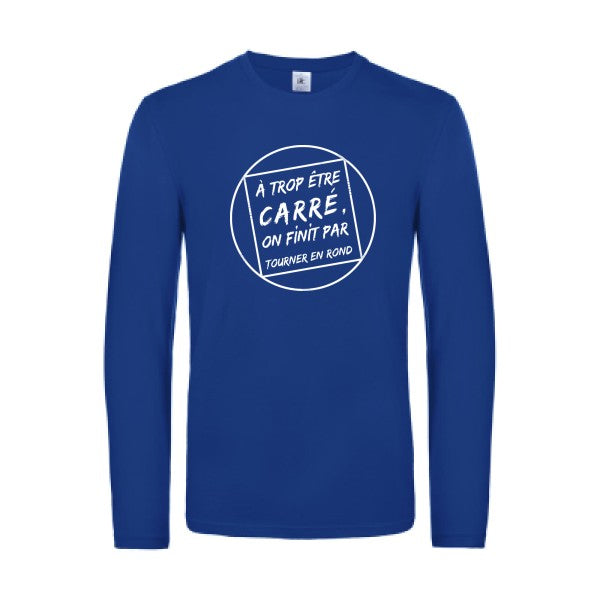 cercle vicieux - t shirt- manches- longues- original- humour- Royal Blue impression Face
