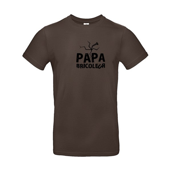 Papa bricoleur Flex noir |E190 T-shirt|Brown||2XL