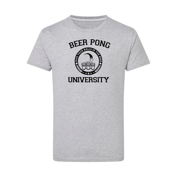 Beer Pong noir -Flex noir sur T-shirt SG  Light Oxford  5XL