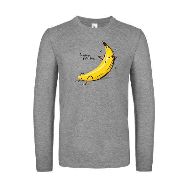 Je garde la banane ! B&C - E150 LSL T-shirt manches longues léger