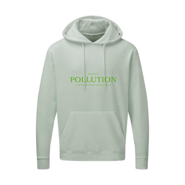 Parfum POLLUTION Vert pomme |Sweat capuche imprimé homme