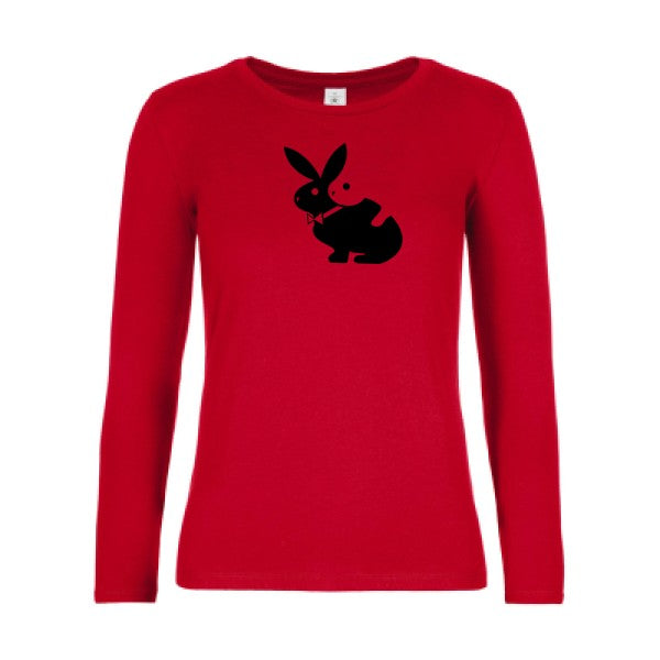 t-shirt lsl femme hot- Red flex Noir