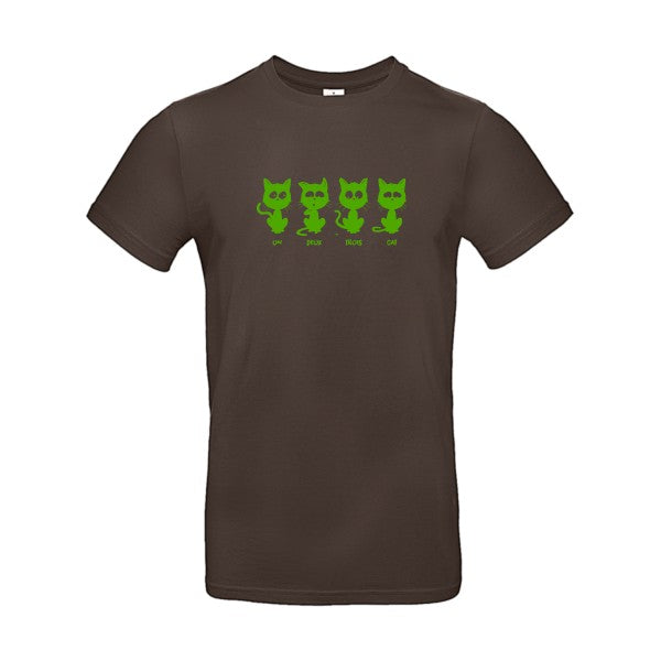 un deux trois cat Flex Vert pomme |E190 T-shirt|Brown||2XL