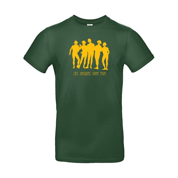 Les Jacques sont FiveFlex jaune or- T-shirt E190|Bottle Green||2XL