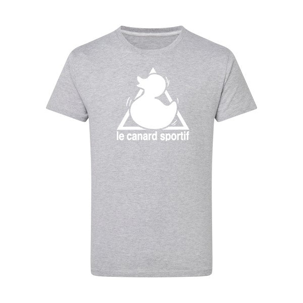 Canard Sportif Blanc -Flex Blanc sur T-shirt SG  Light Oxford  5XL