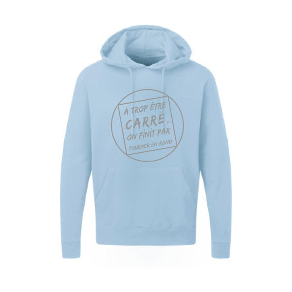 Cercle vicieux |Sweat  capuche humoristique Gris 