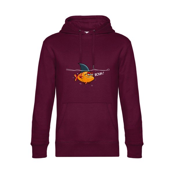 Bouh- Sweat à capuche original Burgundy - RueDuTeeshirt