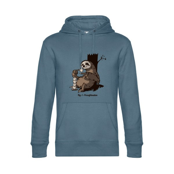 Procafeination- Sweat à capuche original nordic blue - RueDuTeeshirt