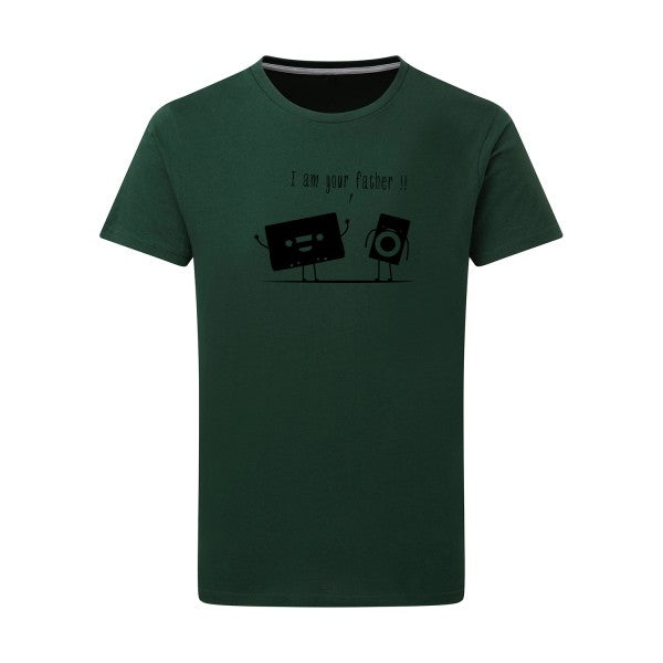 I m your father noir -Flex noir sur T-shirt SG  Bottle Green  2XL