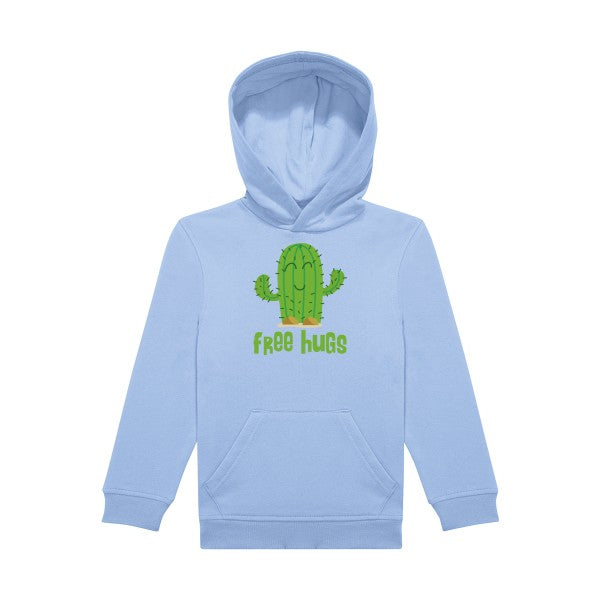 sweat capuche enfant Bleu Ciel FreeHugs