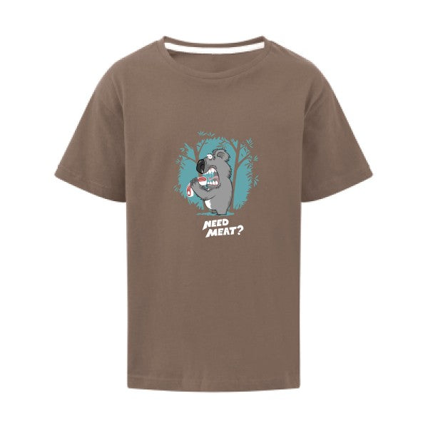 Need meat ? SG - Kids T-shirt enfant Deep Taupe Taille 128 (7-8/L)